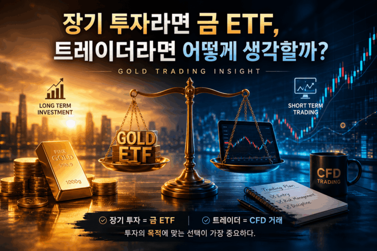 장기 투자라면 금 ETF, 트레이더라면 어떻게 생각할까?