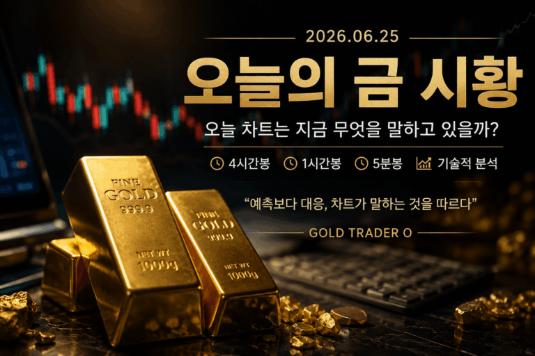 오늘의 금 시황 – 2026.06.25 – 차트는 지금 무엇을 말하고 있을까?