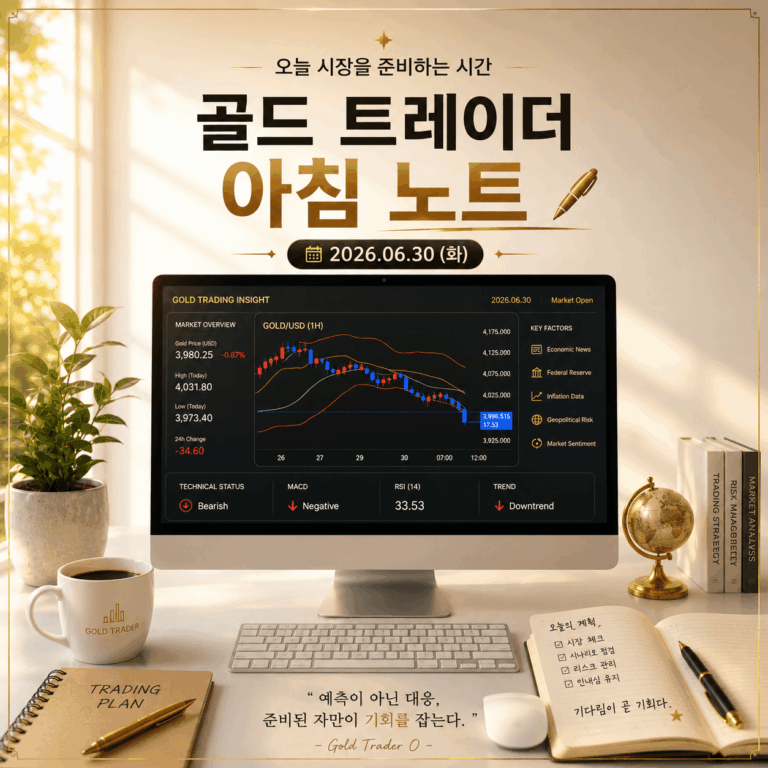 골드 트레이더 아침노트 – 2026.06.30