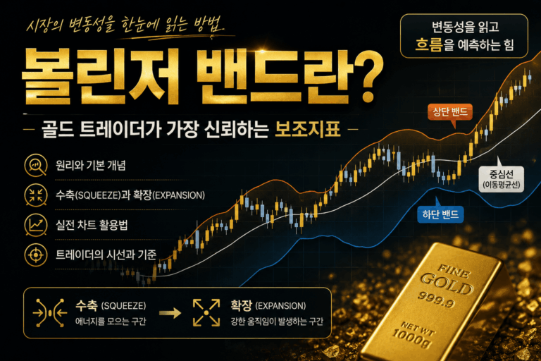 볼린저 밴드란? 골드 트레이더인 내가 가장 신뢰하는 보조지표가 된 이유