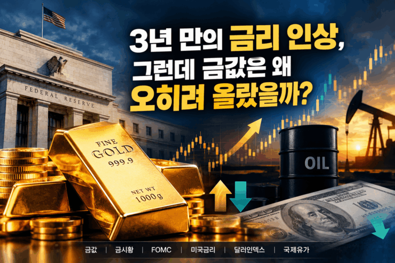 3년 만의 금리 인상, 그런데 금값은 왜 오히려 올랐을까?